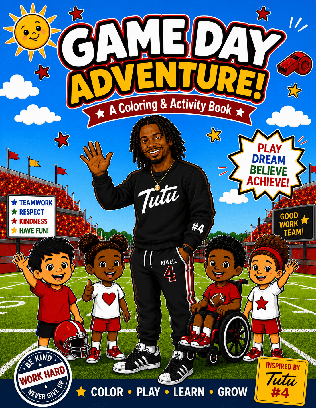 Game Day Adventure Coloring and Activity Book cover
