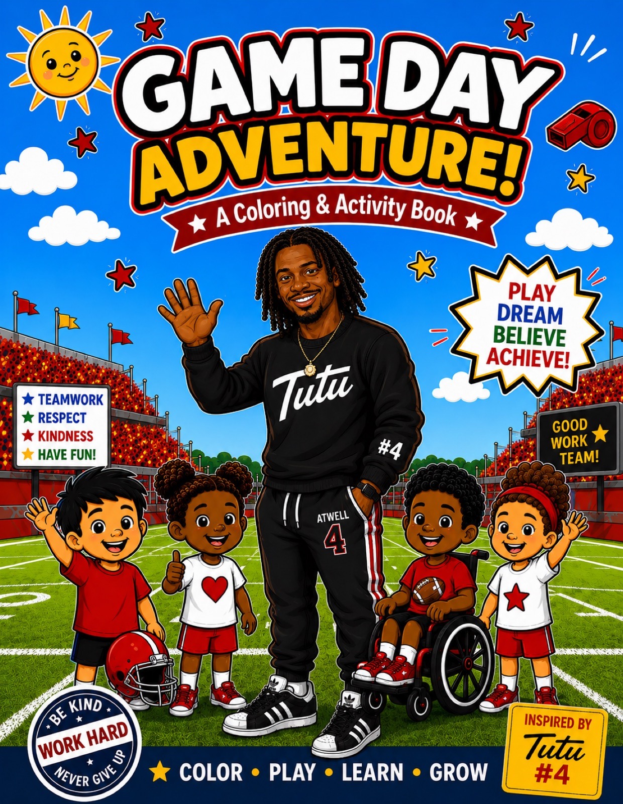 Game Day Adventure Coloring and Activity Book cover